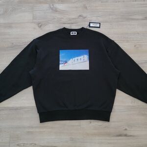 Kith Shred Nelson Black Crewneck Sweater sz Small